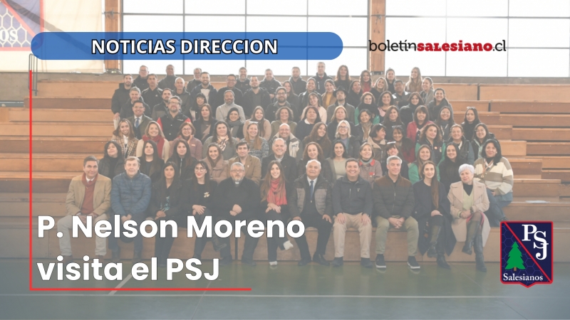 P. Nelson Moreno visita Colegio El Patrocinio de San José
