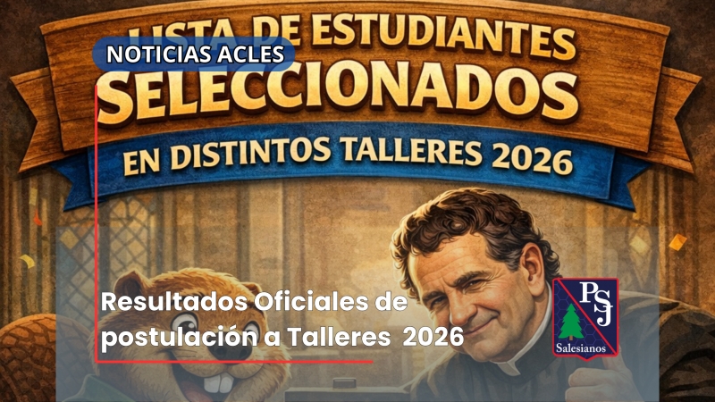 Resultados Oficiales de postulación a Talleres 2026